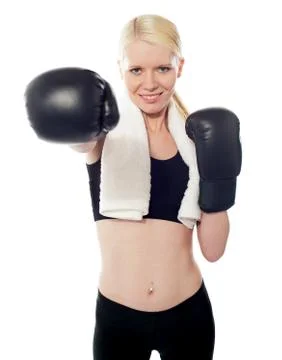 Punch you hard Stock Photos
