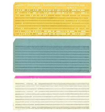 Punched card Stock Photos