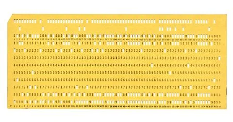 Punched card for programming イラスト素材