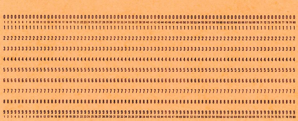 Punched card for programming 写真素材