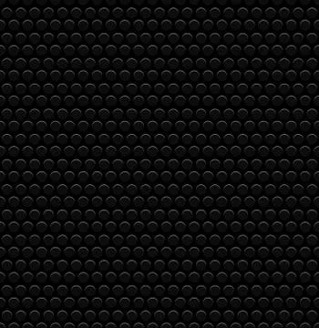 Punched Circles, Perforated Background. Dark, Black Carbon Like Pattern. Repe Ilustración de archivo