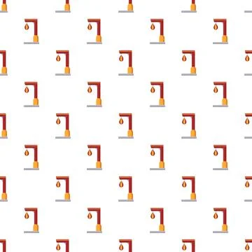 Punching bag arcade game seamless pattern Stock Illustration