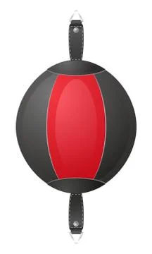 Punching bag for boxing illustration Stock Illustration