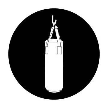 Punching bag icon Stock Illustration