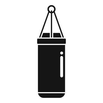 Punching bag icon simple vector. Sport lifestyle Illustrazione stock