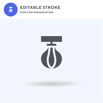 Punching Bag icon vector, filled flat sign, solid pictogram isolated on white イラスト素材