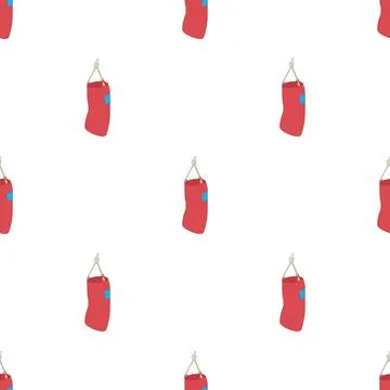 Punching bag pattern seamless vector 스톡 일러스트