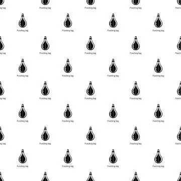 Punching bag pattern vector seamless Illustrazione stock