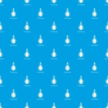 Punching bag pattern vector seamless blue Illustrazione stock