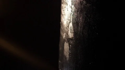 Punching bag slow motion close up on fist water spraying Video stock 80828705