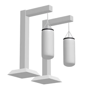 Punching bag for training boxing power punch Ilustração Stock
