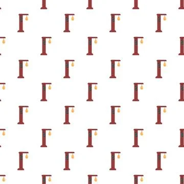 Punching machine arcade game pattern Stock Illustration