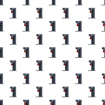 Punching machine arcade game speed bag pattern Illustrazione stock