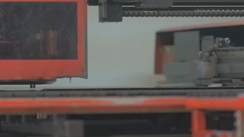 Punching Machine Working Stock Footage 87100510