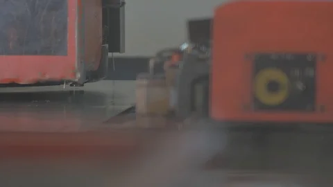 Punching Machine Working Stock Footage 87100517