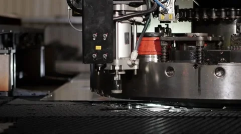 Punching metal Stock Footage 68391362