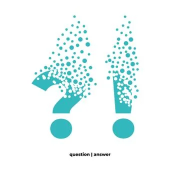Punctuation marks dispersing into a cloud of bubbles Stock Illustration