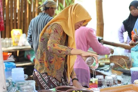 Pundensari Market East Java Stock Photos