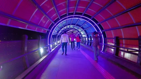The Pune Metro on the elevated corridor at Balgandharva Pune India. Stock Footage 292440712