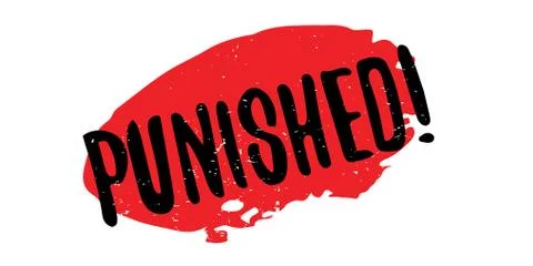 Punished rubber stamp Stock Illustration