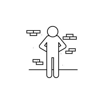 Punishment of execution icon. Elements of human deaths icon. Premium quality Illustrazione stock