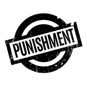 Punishment rubber stamp Stock Illustration