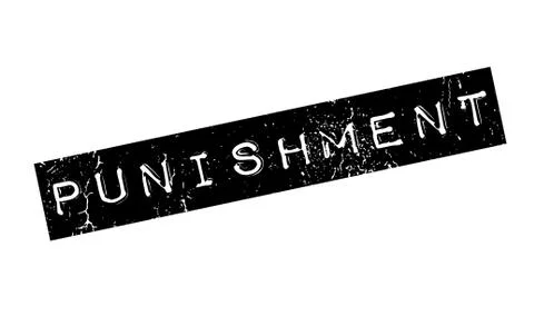 Punishment rubber stamp Stock Illustration
