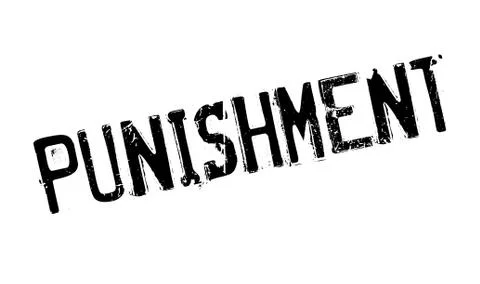 Punishment rubber stamp Stock Illustration