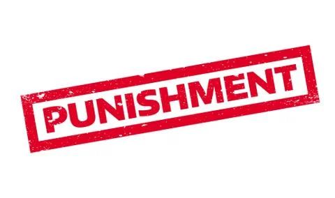 Punishment rubber stamp Stock Illustration
