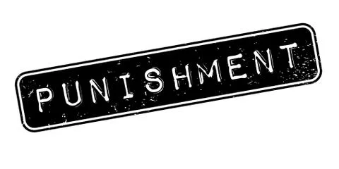 Punishment rubber stamp Stock Illustration
