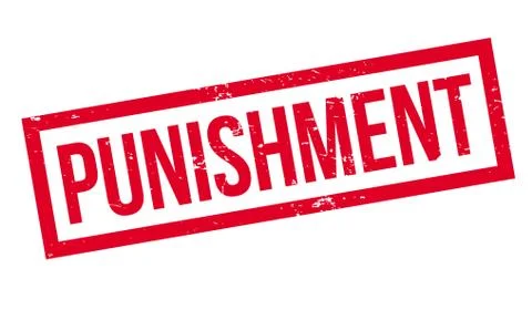 Punishment rubber stamp Stock Illustration