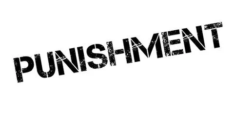 Punishment rubber stamp Stock Illustration