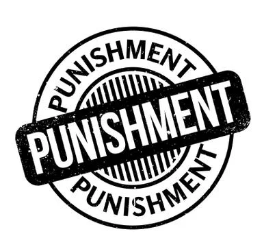 Punishment rubber stamp Stock Illustration