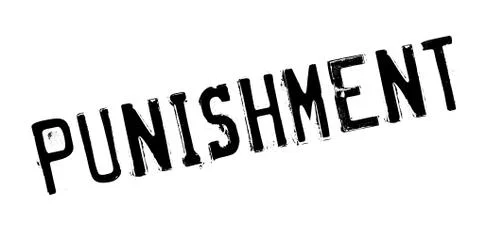 Punishment rubber stamp Stock Illustration