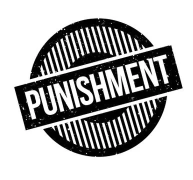 Punishment rubber stamp Stock Illustration