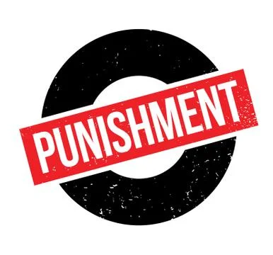 Punishment rubber stamp Stock Illustration