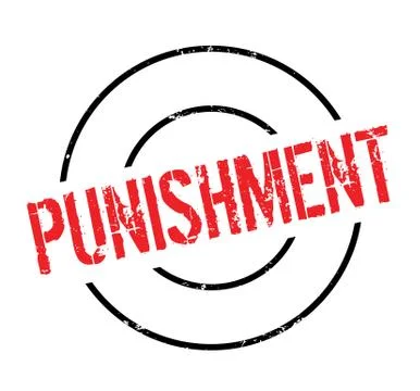 Punishment rubber stamp Stock Illustration