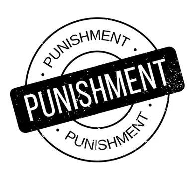Punishment rubber stamp Stock Illustration