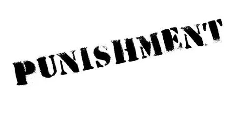 Punishment rubber stamp Stock Illustration