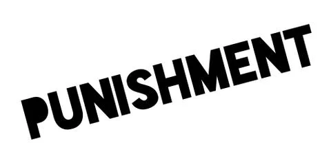 Punishment rubber stamp Stock Illustration
