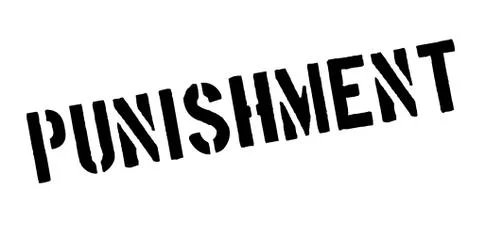 Punishment rubber stamp Stock Illustration