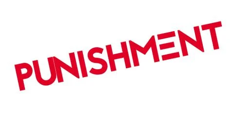 Punishment rubber stamp Stock Illustration