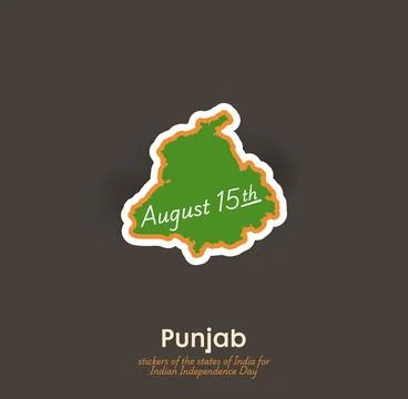 Punjab vector sticker Stock Illustration