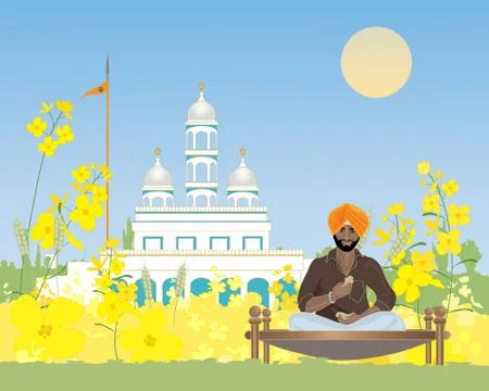 Punjabi snack Stock Illustration