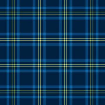Punk check seamless plaid, custom pattern fabric textile. Folded tartan tex.. Stock Illustration