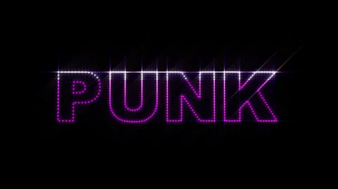 Punk LEDS 01 Stock Footage 33153206