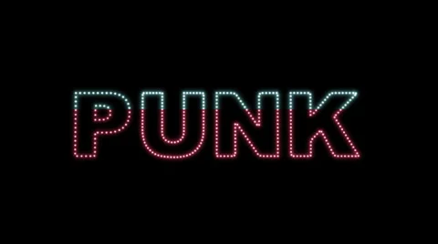 Punk LEDS 02 Stock Footage 33167387