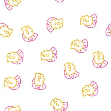 Punk with mohawk vector seamless pattern Stock-Illustration