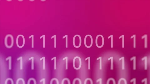 Punk pink digital fly through binary landscape Stock Footage 113855119