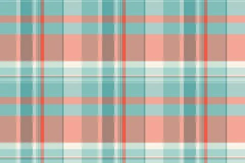 Punk plaid seamless textile, tee tartan background texture. Grungy check pa.. Stock Illustration